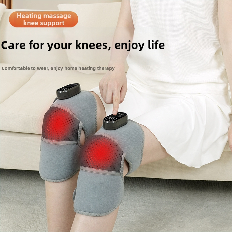 Kelių sąnario masažuoklis su šildymu ir vibracija, 5V, 7W, temperatūra 46–65°C, 3 valdymo režimai