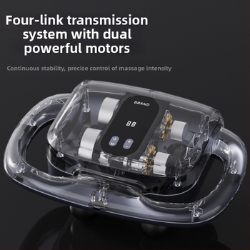 Šešių galvų fascijos masažo ginklas raumenims – LCD ekranas, daug lygių reguliavimų, automatinis išjungimas, įmontuota baterija 1200–2000 mAh, 3–6 valandos, triukšmo lygis 36–45 dB