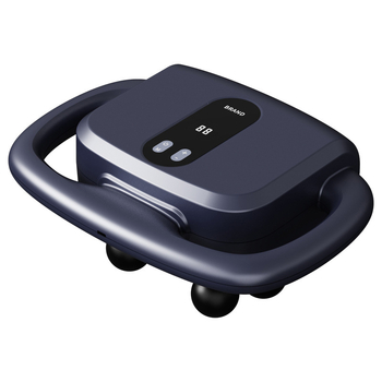 Šešių galvų fascijos masažo ginklas raumenims – LCD ekranas, daug lygių reguliavimų, automatinis išjungimas, įmontuota baterija 1200–2000 mAh, 3–6 valandos, triukšmo lygis 36–45 dB