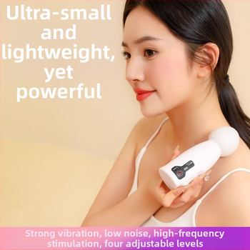 Moters fascia massager su įkraunama baterija – nešiojamas mini kaklo masažuoklis, šepetėlinis variklis, 4-oji pavara, 1 antgalis, įmontuota 500–800 mAh baterija, veikimo laikas 0–1 val.