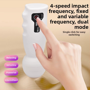 Moters fascia massager su įkraunama baterija – nešiojamas mini kaklo masažuoklis, šepetėlinis variklis, 4-oji pavara, 1 antgalis, įmontuota 500–800 mAh baterija, veikimo laikas 0–1 val.