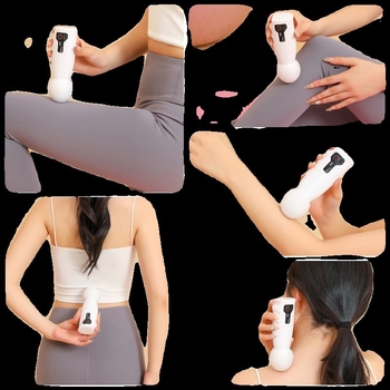 Moters fascia massager su įkraunama baterija – nešiojamas mini kaklo masažuoklis, šepetėlinis variklis, 4-oji pavara, 1 antgalis, įmontuota 500–800 mAh baterija, veikimo laikas 0–1 val.