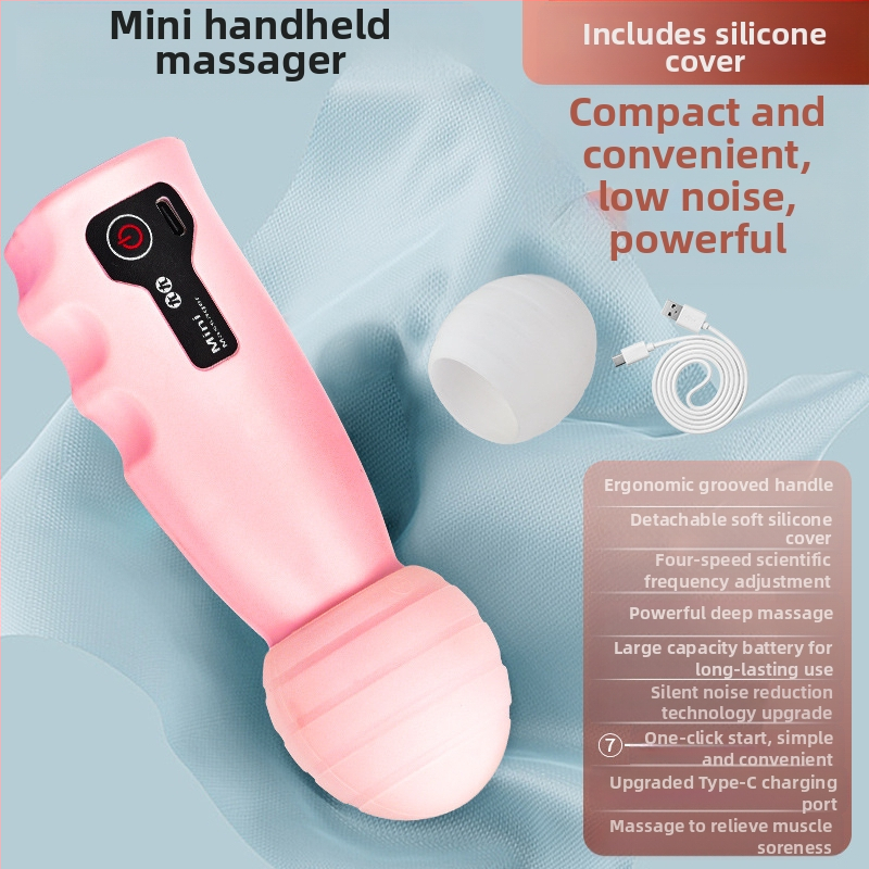 Moters fascia massager su įkraunama baterija – nešiojamas mini kaklo masažuoklis, šepetėlinis variklis, 4-oji pavara, 1 antgalis, įmontuota 500–800 mAh baterija, veikimo laikas 0–1 val.