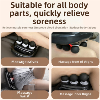 Μασάζ περιτονιών με έξι κεφαλές – επαγγελματική χαλάρωση μυών, μασάζ όλου το σώματος με χτυπήματα, επαναφορτιζόμενο, ρυθμιζόμενη ταχύτητα