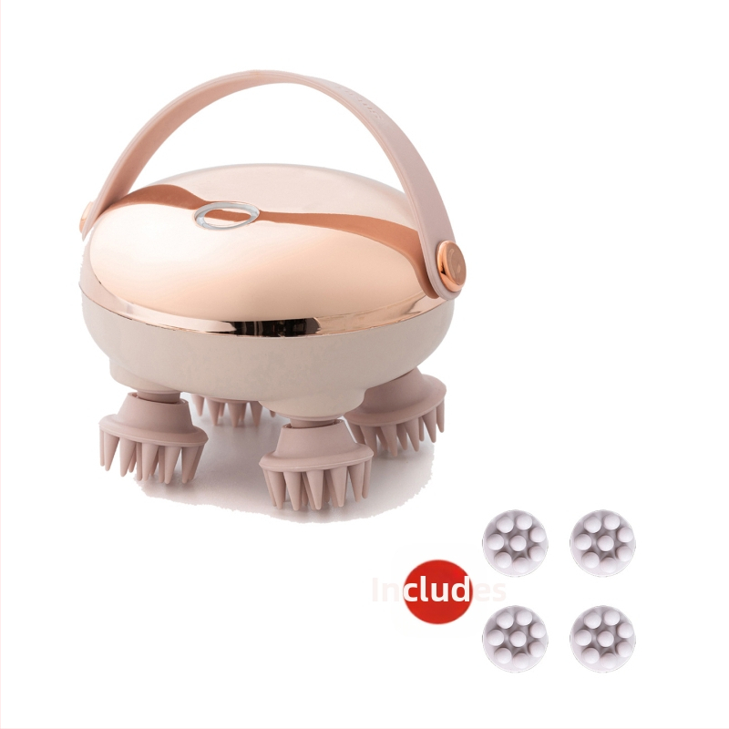 Galvos masažavimo įrenginys su minkymo masažu, įkraunamas, mygtukų valdymas, GX-610