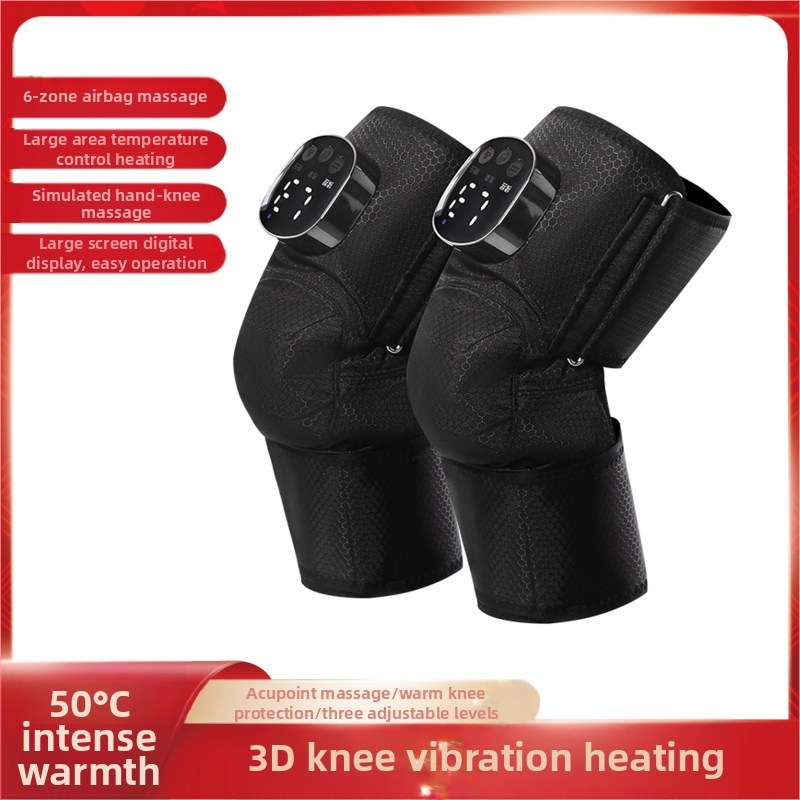 Elektrinė kelio pagalvėlė su karšto kompresijos masažu, savaime šyla, 40–60°C, 5W, 7.4V, belaidis valdymas, 3 šilumos lygiai