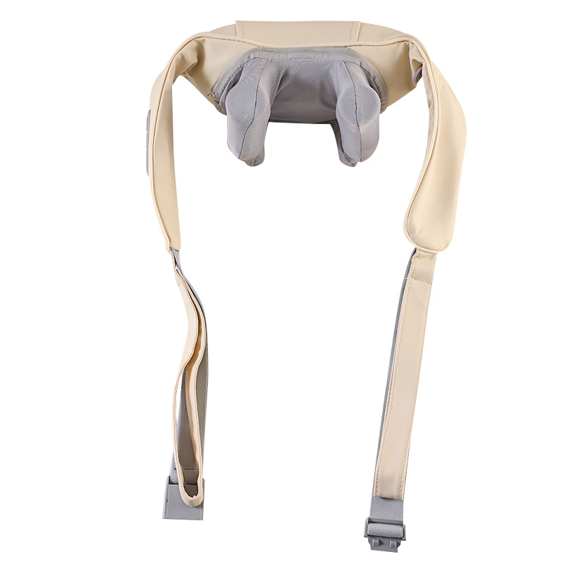 Bevielis kaklo masažuoklis su minkymo funkcija, šilto kompresiją ir infraraudonųjų terapiją, 6 galvutės, įkraunamas modelis 106