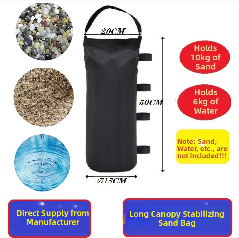 Палатка пясъчна торба — база за дисплей, 600D Oxford плат, PVC водоустойчив слой, устойчива на разкъсване, за външен навес, с възможност за печат