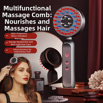 Galvos masažo šukos su USB maitinimu, 3 greičiai vibracijos, modelis KX-330