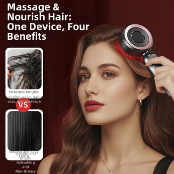 Galvos masažo šukos su USB maitinimu, 3 greičiai vibracijos, modelis KX-330