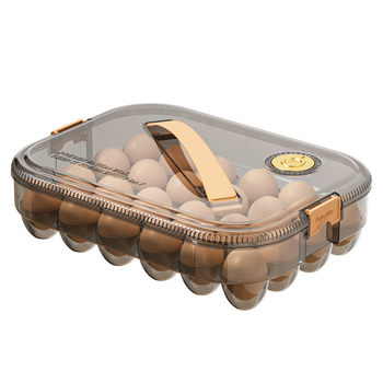 Кутия за яйца за хладилник – проста пластмасова кутия за съхранение на яйца, запазва яйцата пресни, с уплътнение