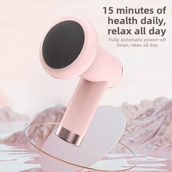 Uzlādējams rokas masieris ar 4 ātrumiem un 4 masāžas galviņām, paredzēts viduklim, gurniem, kājām un mugurai