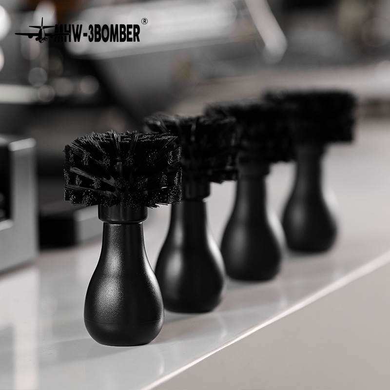 Perie de curățare a vasului de pudră pentru mânerul cafetierii | ABS | Simplitate modernă | Stil simplu | Potrivire universală