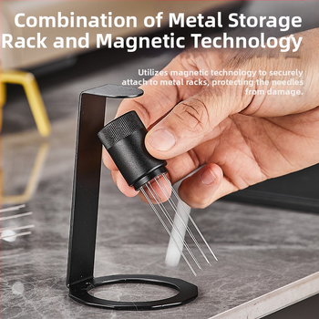 Χειρολαβής βελόνα έγχυσης καφέ σκόνης από ανοξείδωτο ατσάλι με μαγνητική έλξη, μοντέρνο και απλό στυλ για μπαρ, καφέ, εστιατόριο και οικιακή χρήση