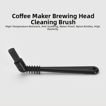 Espresso aparato plovimo galvos šepetėlis – PP+nylon šepetėlis, 14,5 g, lazeriu graviruotas logotipas, tinkamas biurui ir kavai