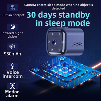 Išmanus belaidė kamera 1080p vidaus ir lauko stebėjimui, naktiniu matymu ir įspėjimo pranešimais