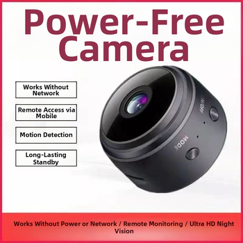 Ασύρσιμη εξωτερική έξυπνη κάμερα παρακολούθησης 360° — Λειτουργεί εκτός δικτύου, Συμβατή με κινητό τηλέφωνο