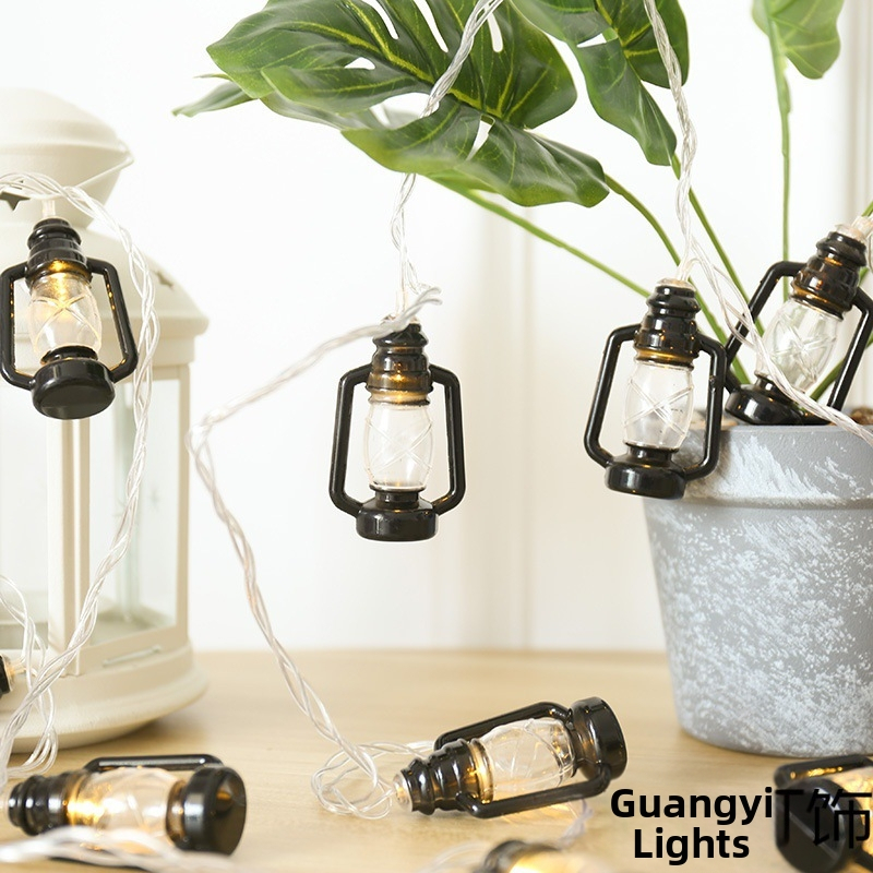 LED низ за външно осветление – ретро фенер стил, Nichia LED, 20 диода, 4.5V, с reguliruema яркост, батерия, модел GY-MA007