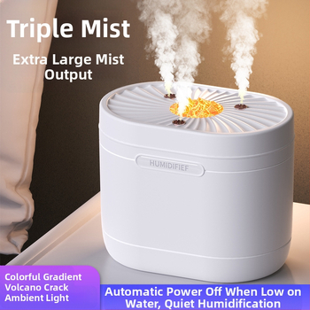 Oleff SD16 Υπερηχητικός Υγραντήρας, Δεξαμενή 1.0–2.5 L, Τρία Ακροφύσια Εκνέφωσης, Κάλυψη 10–20 m², Τροφοδοσία USB, Επιτραπέζιος Υγραντήρας συμβατός με Αιθέριο Έλαιο