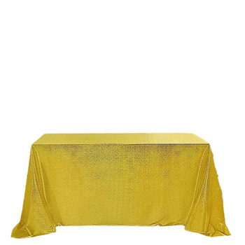 Покривка за маса с лазерни пайети – правоъгълна полиестерна покривка, устойчива на износване и украсяваща декорация, модерен минималистичен стил