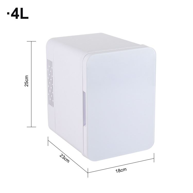 Изолиран автомобилен хладилник с двойно предназначение за кола и дом, 12V DC / 100-240V AC, 1,9 кг, алуминий + ABS, охлажда до 2°C и нагрява до 65°C
