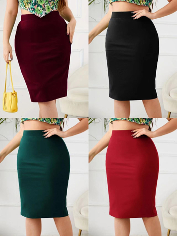 Megzta moterų trumpa sijonėlė su klubų dengimu, 95% poliesteris, vasara 2024, verslo stilius