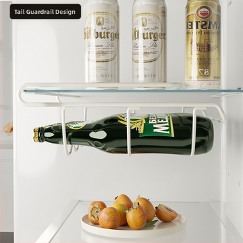 Σιδερένιο ράφι αποθήκευσης κουζίνας — μοντέρνος μινιμαλιστικός σχεδιασμός, δυνατότητα παραμετροποίησης, οργάνωση για το ψυγείο