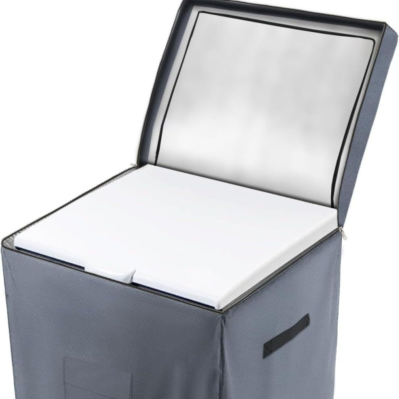 Ārējā saldētavas pārsegs, smags 210D poliesters, ūdensnecaurlaidīgs ārējais slānis, augšējais rāvējslēdzējs, tilpums 7,0 ft³