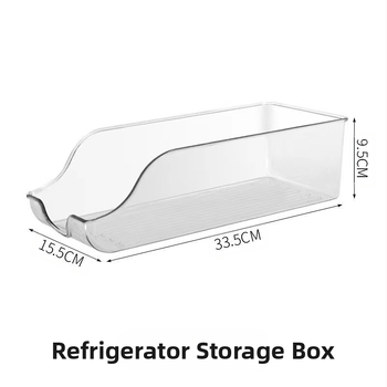 Кутия за съхранение в хладилник, прозрачен PET, 60 бр., OPP пакет, преносим кухненски органайзер