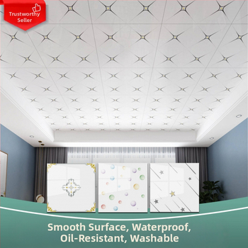 Αυτοκόλλητο οροφής/τοιχογράφημα, αδιάβροχο, με ριγέ μοτίβο, μοντέρνο μινιμαλιστικό στυλ, κατάλληλο για υπνοδωμάτιο, κουζίνα και τραπεζαρία