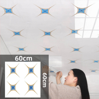 Αυτοκόλλητο οροφής/τοιχογράφημα, αδιάβροχο, με ριγέ μοτίβο, μοντέρνο μινιμαλιστικό στυλ, κατάλληλο για υπνοδωμάτιο, κουζίνα και τραπεζαρία