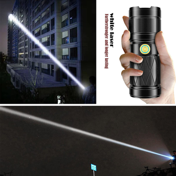 Φακός LED τακτικής χρήσης με ισχύ 20W, μπαταρία 1200mAh, οπτικό ζουμ, εμβέλεια 200–500 m