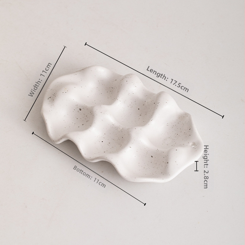 Керамична поставка за яйца за хладилник, модерен дизайн, съхранение