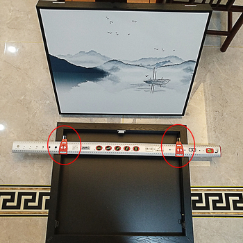 Zorro – Инструмент за окачване на картини със вграден нивелир и позиционер за дупки, за рамки, огледала и висящи шкафове