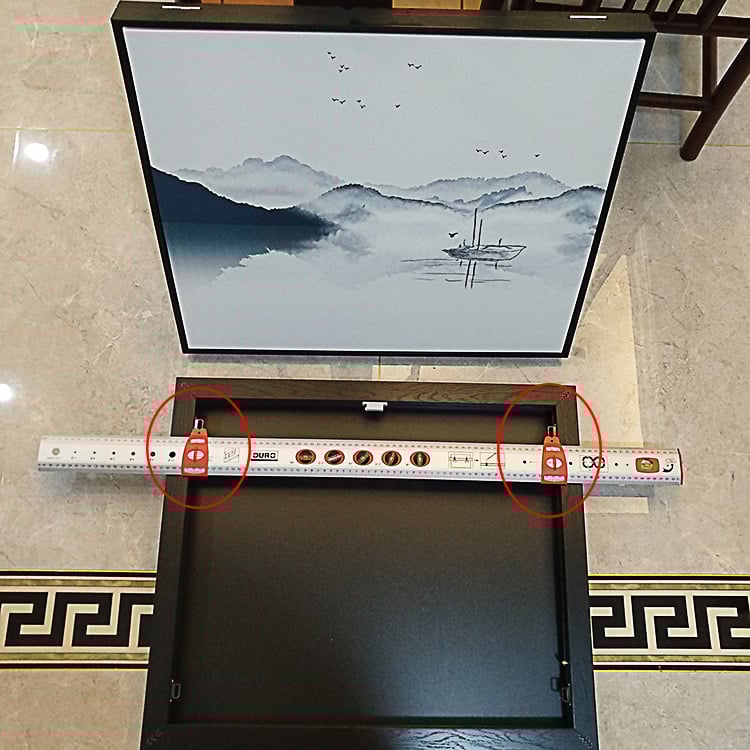 Zorro – Инструмент за окачване на картини със вграден нивелир и позиционер за дупки, за рамки, огледала и висящи шкафове