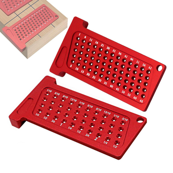 Alumīnija sakausējuma T‑formas lineālais mērītājs koka apstrādei: metriskās un imperiālās mērvienības, T‑formas atvērums izkārtošanai un zīmēšanai