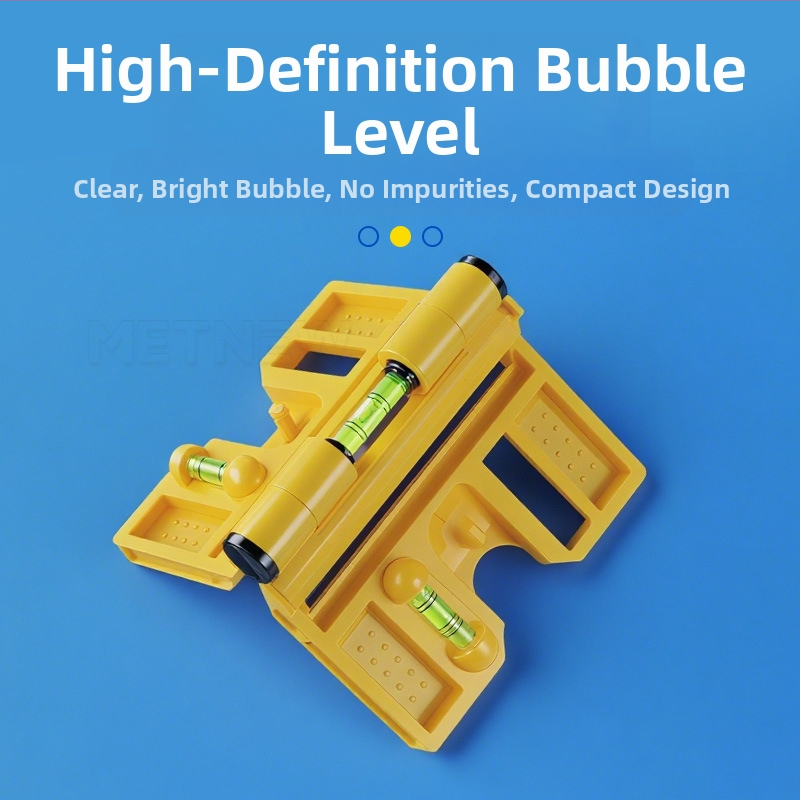 Многофункционален нивелир за колони, сгъваем вертикален прът и парапет, прецизен монтажен инструмент от стоманена конструкция (Level gauge)