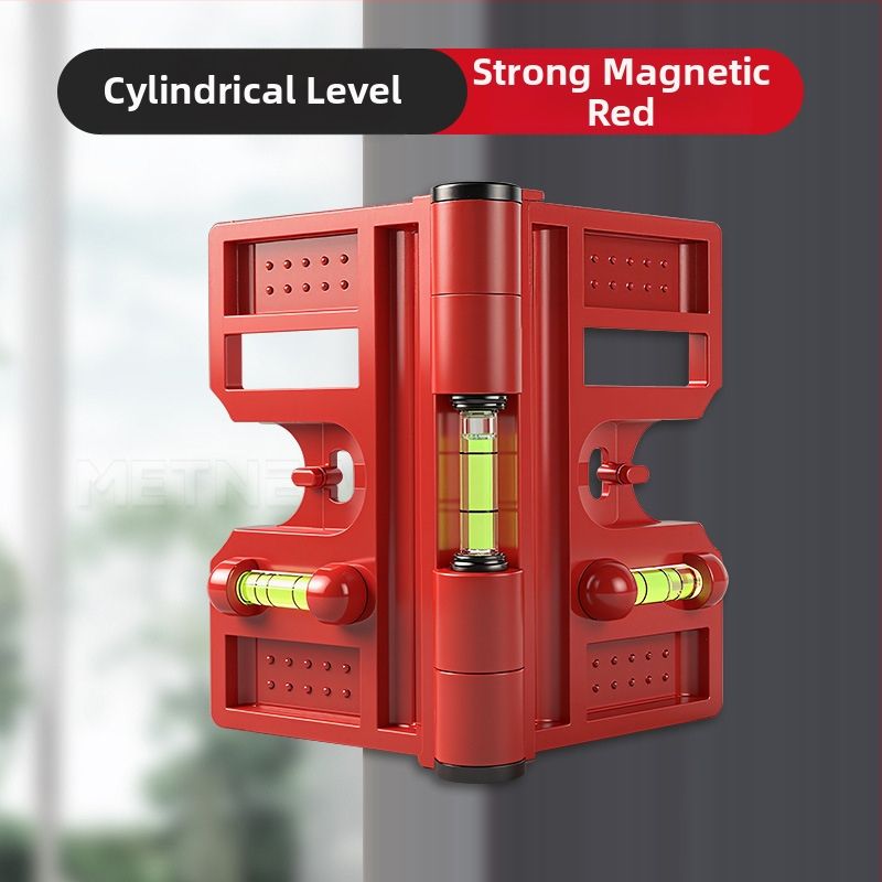Многофункционален нивелир за колони, сгъваем вертикален прът и парапет, прецизен монтажен инструмент от стоманена конструкция (Level gauge)