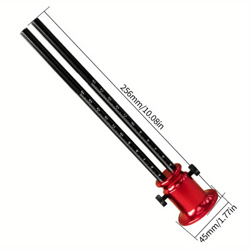 Европейски стил дървообработващ инструмент за чертане, метрична и имперска система, двойно острие за дюбели