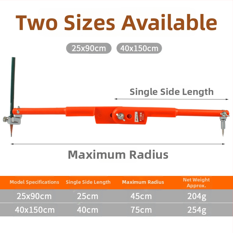 Дърводелски компас и маркиращ измервател; неръждаема стомана; за прецизно маркиране и чертане; тип: калибър
