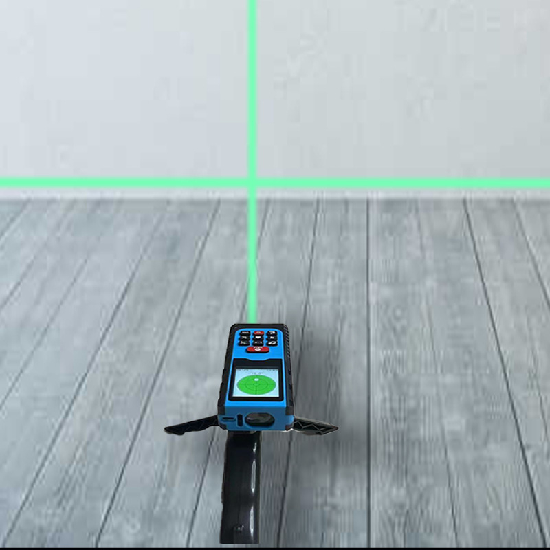Χειροκίνητος μετρητής απόστασης με λέιζερ, φωνητική καθοδήγηση, επαναφορτιζόμενη μπαταρία, μέτρηση γωνίας — Hongsheng Craftsman Core
