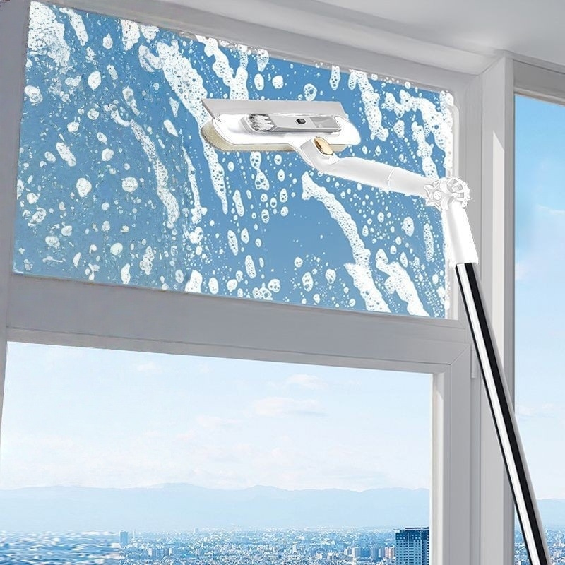 Nerūdijančio plieno dvipusis langų valytuvas ir stiklo skrapas namų naudojimui