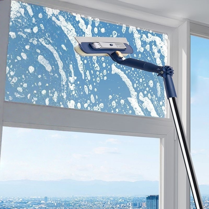 Nerūdijančio plieno dvipusis langų valytuvas ir stiklo skrapas namų naudojimui