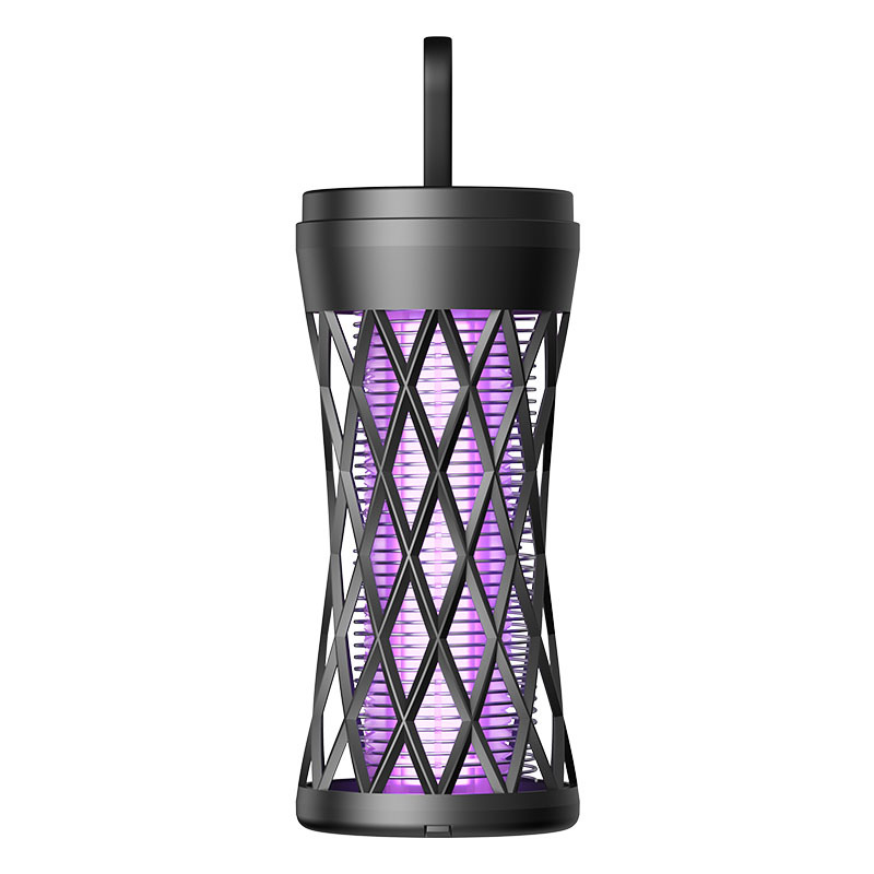 Λαμπτήρας κουνουπιών με ηλεκτρικό σοκ, επαναφορτιζόμενος, LED φως, ABS περίβλημα, αλουμινένιο πλέγμα, ενσωματωμένη μπαταρία 1001–1600 mAh, εμβέλεια μέχρι 10 m²