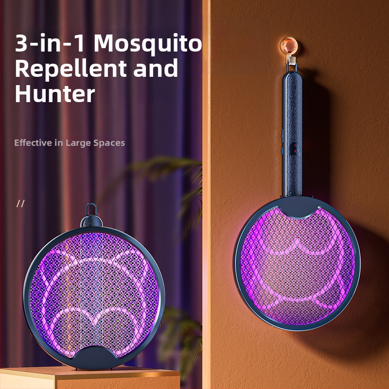 Elektriline sääskede tõrjevahend, kokkupandav, sisseehitatud 501–800 mAh akuga, 180° pöörlemine, katvus 21–30 m², NiZnFe võre