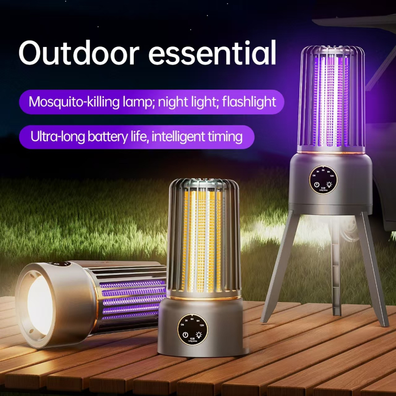 MF-003 Mušu iznīcināšanas lampa, 5V, 3W, iekšējā/ārējā lietošana, ārkārtas apgaismojums