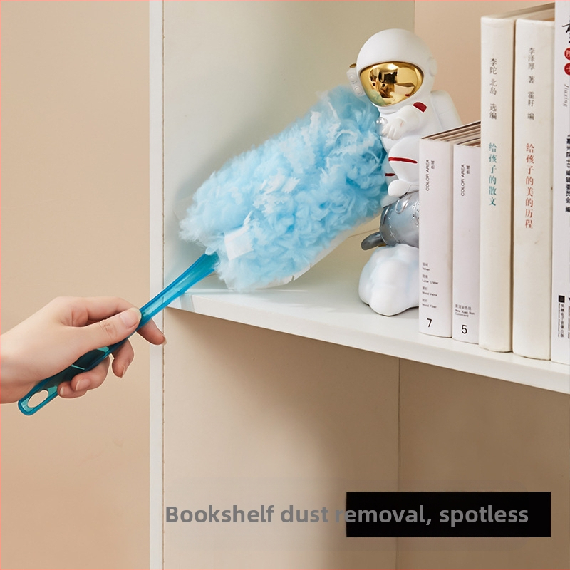 Red Zhe Електростатична четка за прах — плоска глава, PP + ABS + нетъкан текстил, за почистване на прах в автомобилни фуги