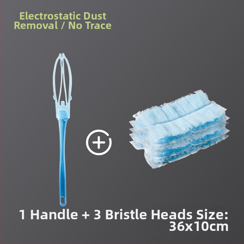 Red Zhe Elektrostatinis dulkių šepetys — plokščia galva, PP + ABS + nepluošto audinys, automobilių tarpų valymui