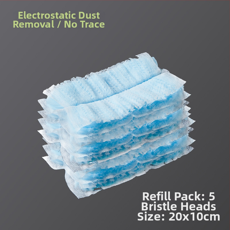 Red Zhe Elektrostatinis dulkių šepetys — plokščia galva, PP + ABS + nepluošto audinys, automobilių tarpų valymui