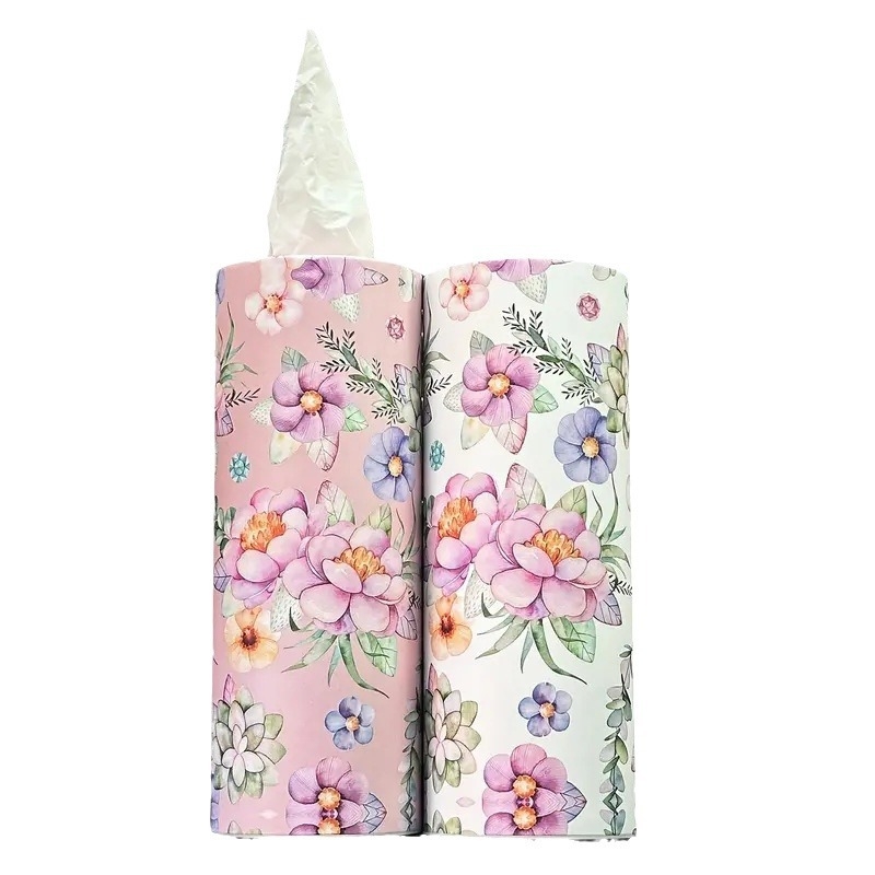 Автомобилен цилиндър за салфетки — Модел 001; чиста дървесна пулпа; 40 листа; първокласна хартия; без аромат